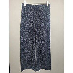 Athleta Avenue Printed Wide Leg Crop Pants Size 0 Sporty Active Athleisure Comfy